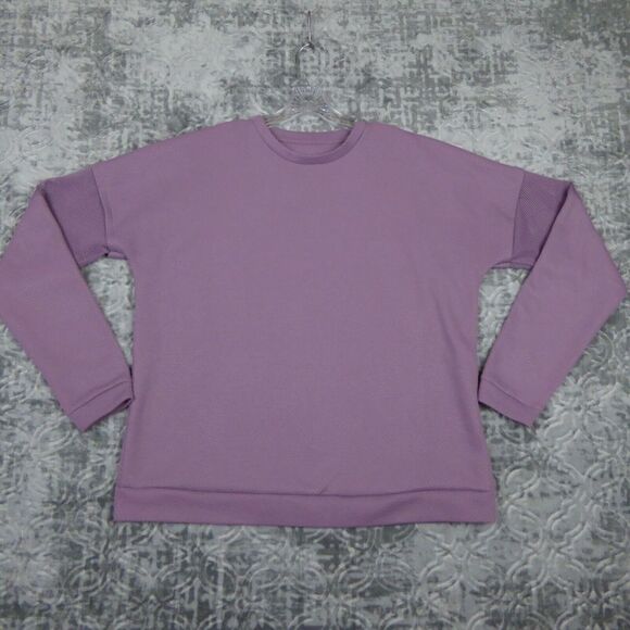 Under Armour Sweatshirt Women's Large Purple Oversized Move Light Tunic Pullover - Picture 1 of 11
